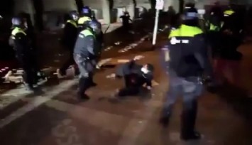 Hollanda Polisi Filistin'i Destekleyen Öğrencileri Copladı!