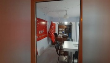 CHP İlçe Başkanlığına Taşlı Saldırı!