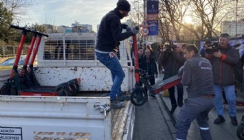 Kadıköy Belediyesi Scooterları Topladı!