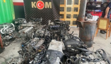 Kayseri'de 30 Kaçak Otomobil Motoru Ele Geçirildi!