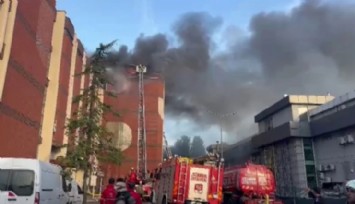 Başakşehir'de Sanayi Sitesinde Yangın!