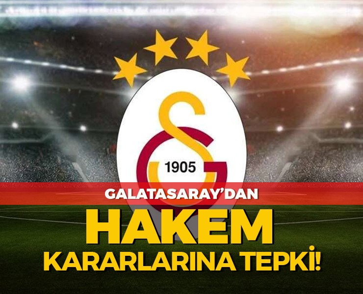 Galatasaray'dan Hakem Kararlarına Tepki!