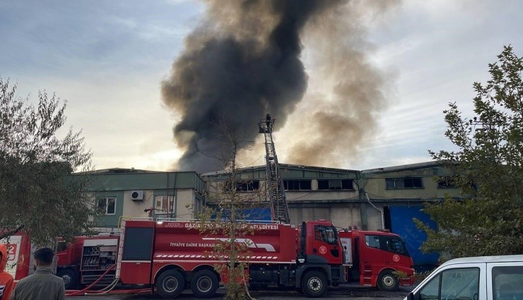 Gaziantep'te Geri Dönüşüm Fabrikasında Yangın!