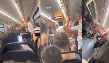 Metroda Eşini Başka Bir Kadınla Yakaladı!