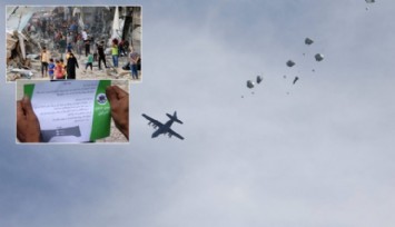İsrail'in Havadan Attığı Broşürler Filistinlileri Öfkelendirdi!