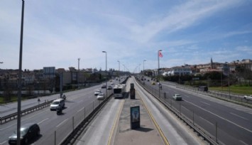 İstanbul'da Trafik Yoğunluğu Yüzde 10'un Altına Düştü!