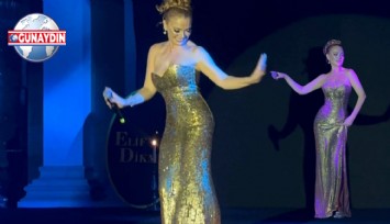 ÖZEL: Pınar Eliçe Altın İşlemeli Kostümle Sahneye Çıktı!