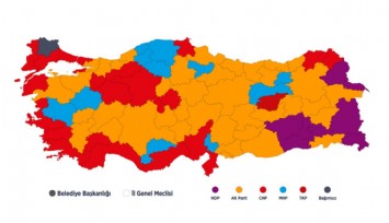 Türkiye Haritasının Rengi Böyle Değişti!
